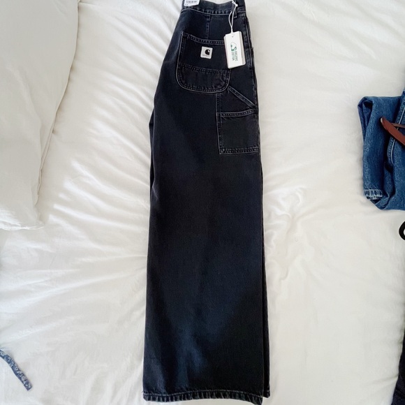 NWT Carhartt WIP Jen Pant Black - Picture 2 of 8